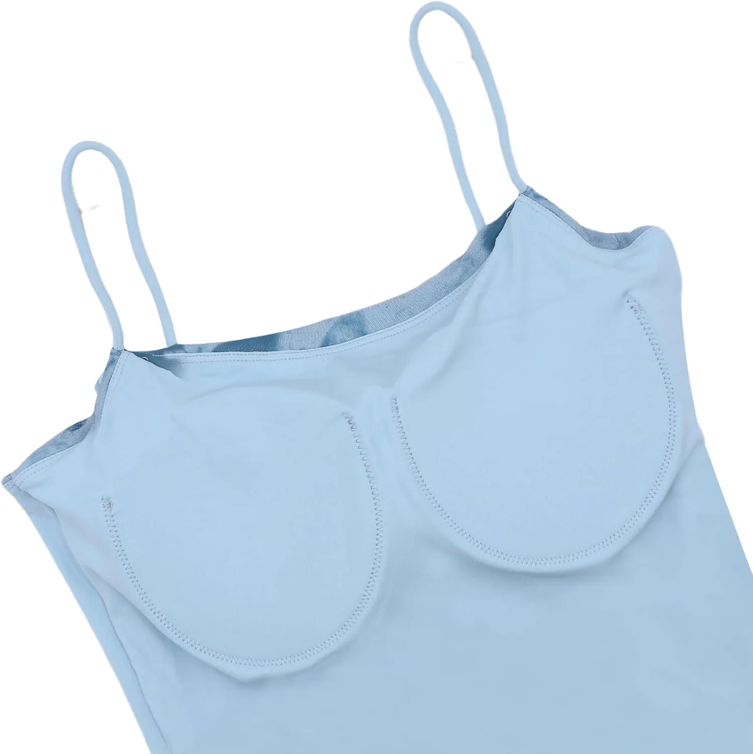AMPOSSTO Sports Bra Tank Top for Women Yoga Bra Top Spaghetti Strap Workout Yoga Tank Top