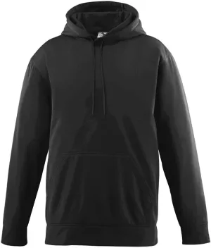 Augusta Sportswear Boys Wicking Fleece Hooded Sweatshirt, Black, Medium