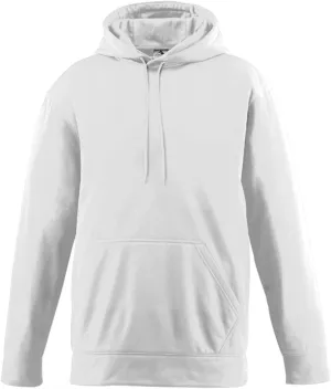Augusta Sportswear Boys Wicking Fleece Hooded Sweatshirt, White, Large