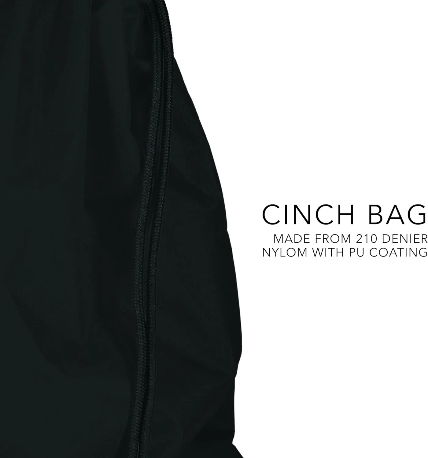 Augusta Sportswear Cinch Bag, Black, Medium