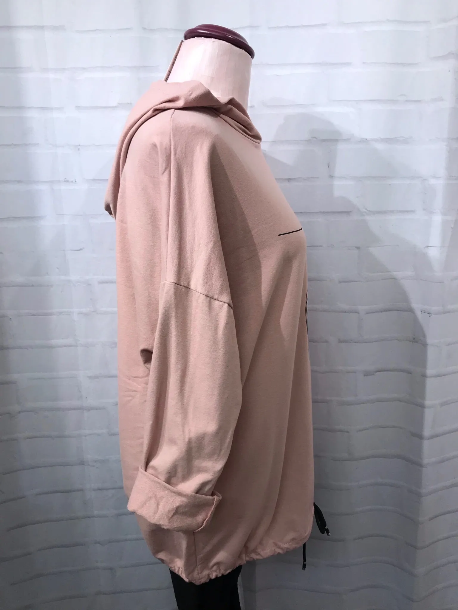 Be Kind Hooded Sweatshirt - Soft Pink