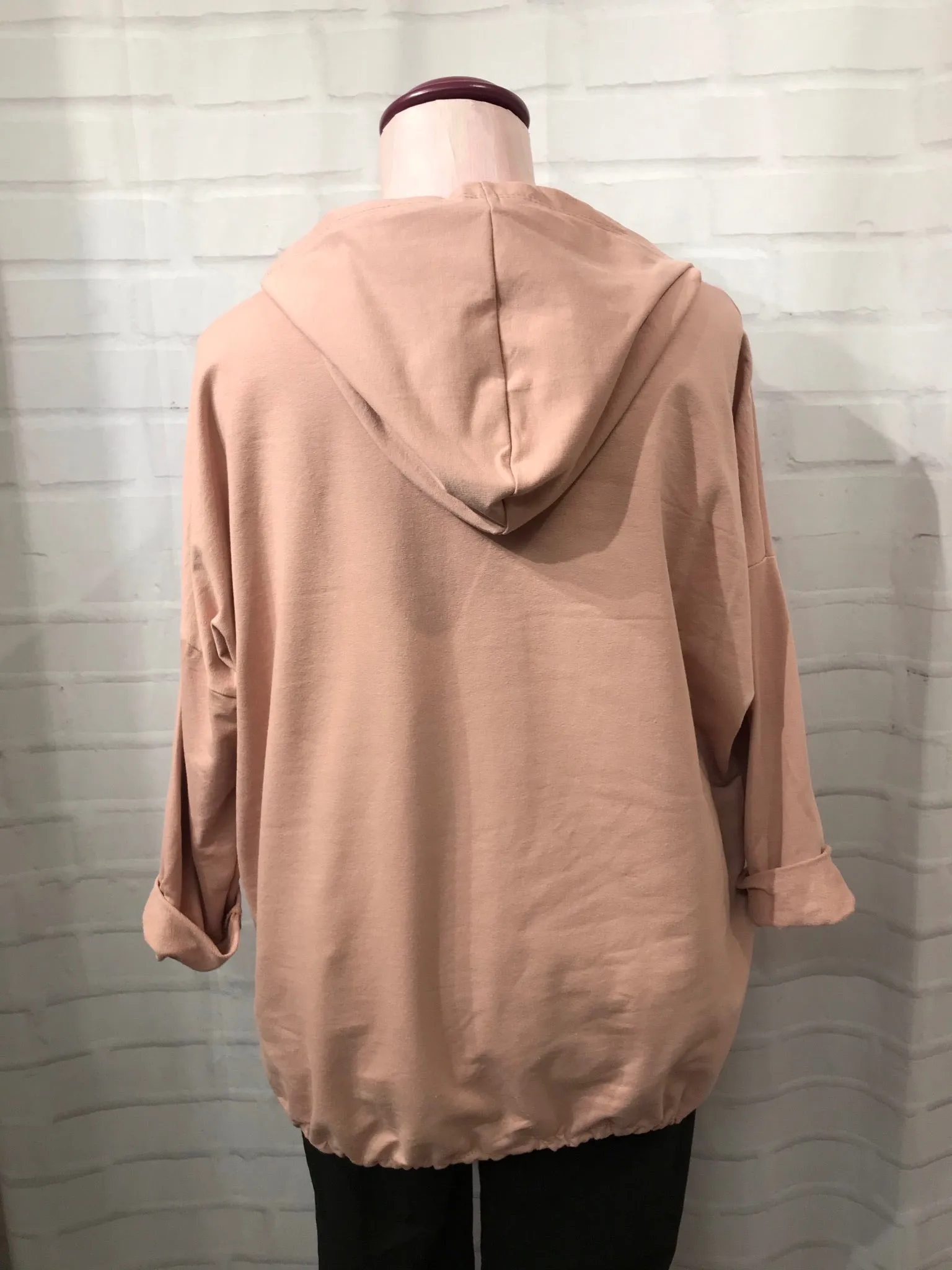 Be Kind Hooded Sweatshirt - Soft Pink
