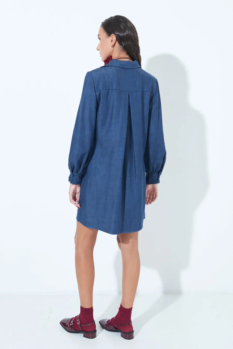 Casual collared shift dress wholesale