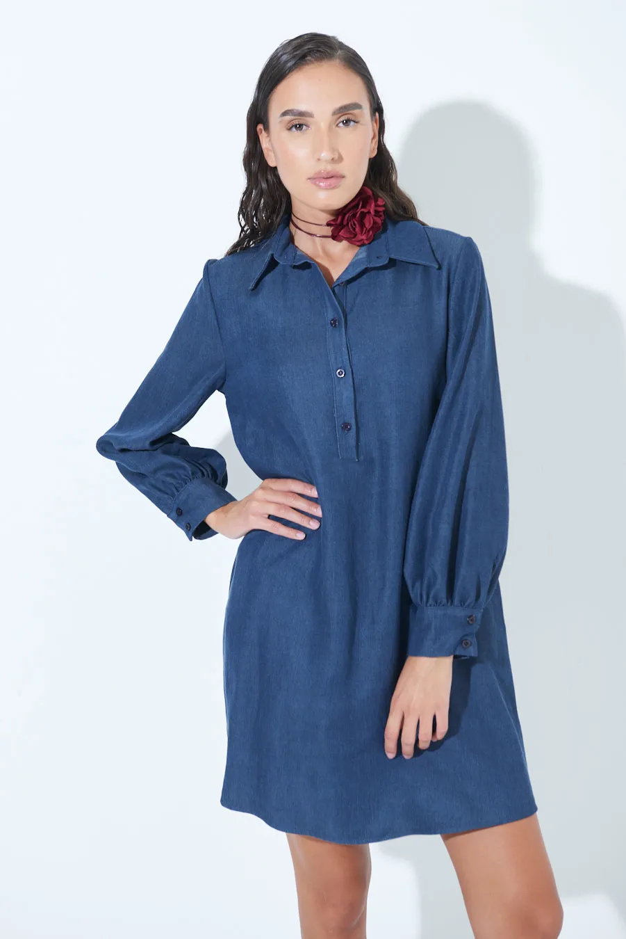 Casual collared shift dress wholesale