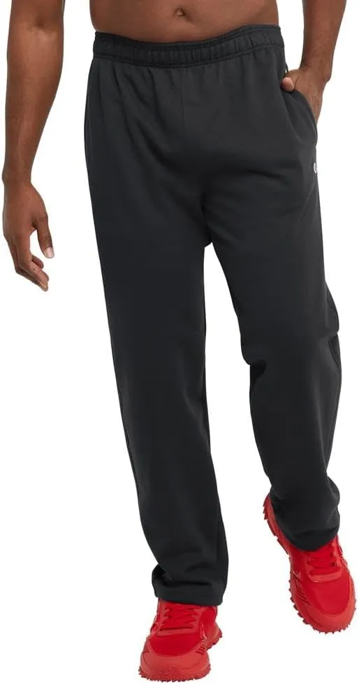 Champion Men's Sweatpants, Powerblend, Fleece, Open-bottom Sweatpants (Reg. Or Big & Tall)