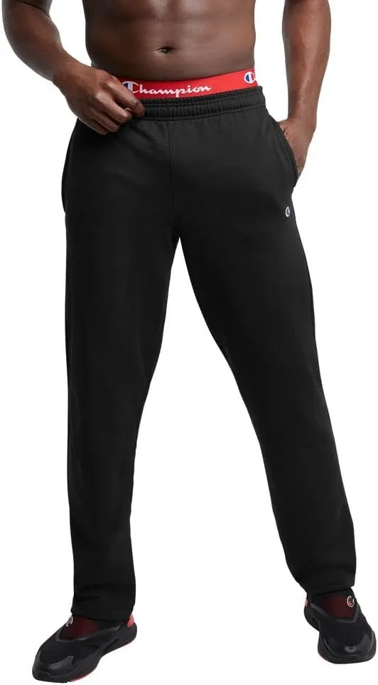 Champion Men's Sweatpants, Powerblend, Fleece, Open-bottom Sweatpants (Reg. Or Big & Tall)