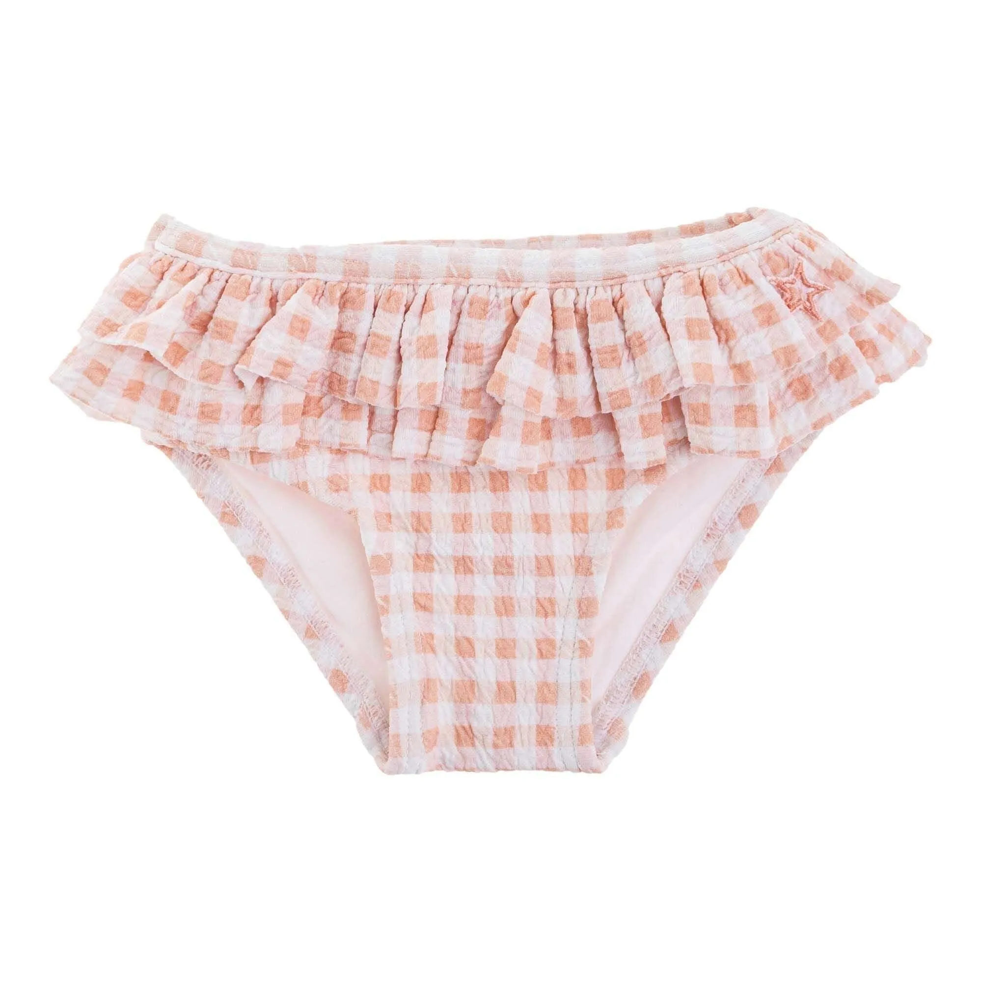 Checked Rashguard Set in Pink