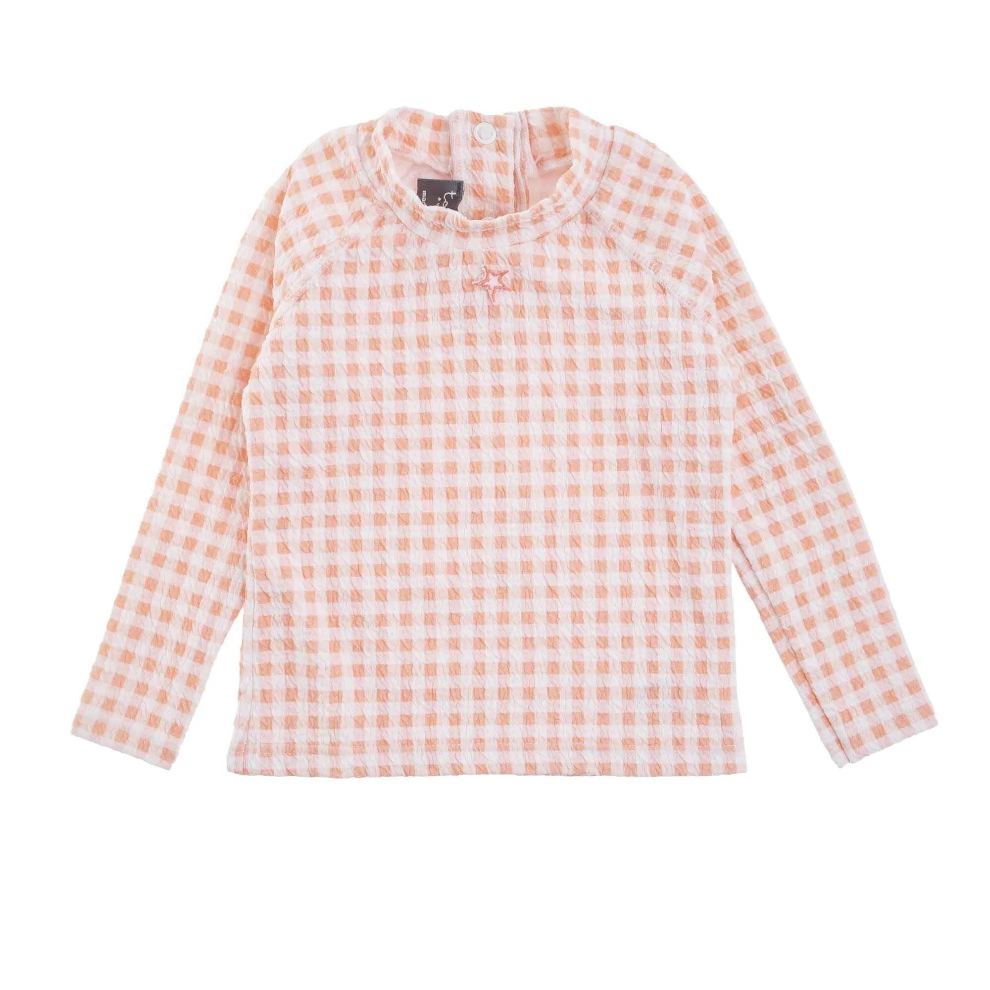 Checked Rashguard Set in Pink