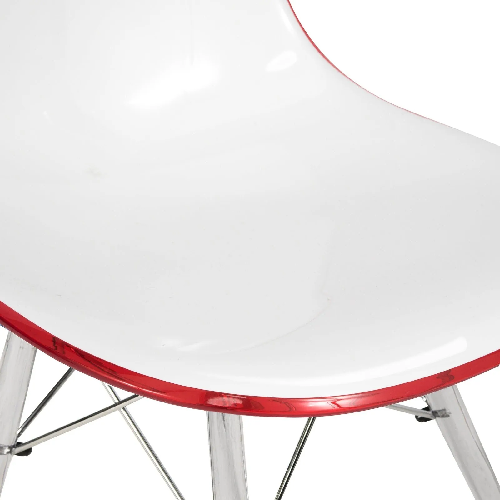 Dover Molded Side Chair with Acrylic Base, Set of 2