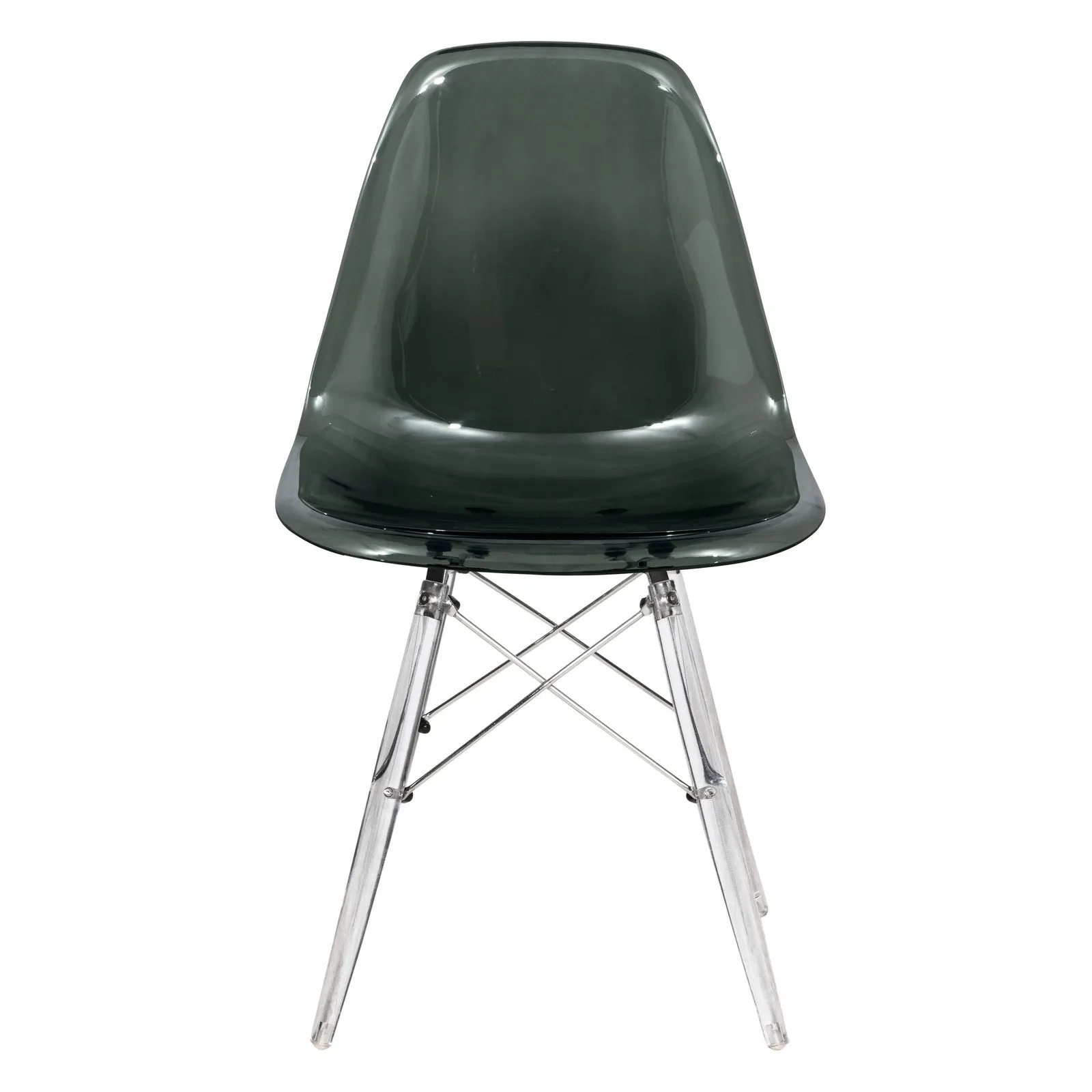 Dover Molded Side Chair with Acrylic Base, Set of 2