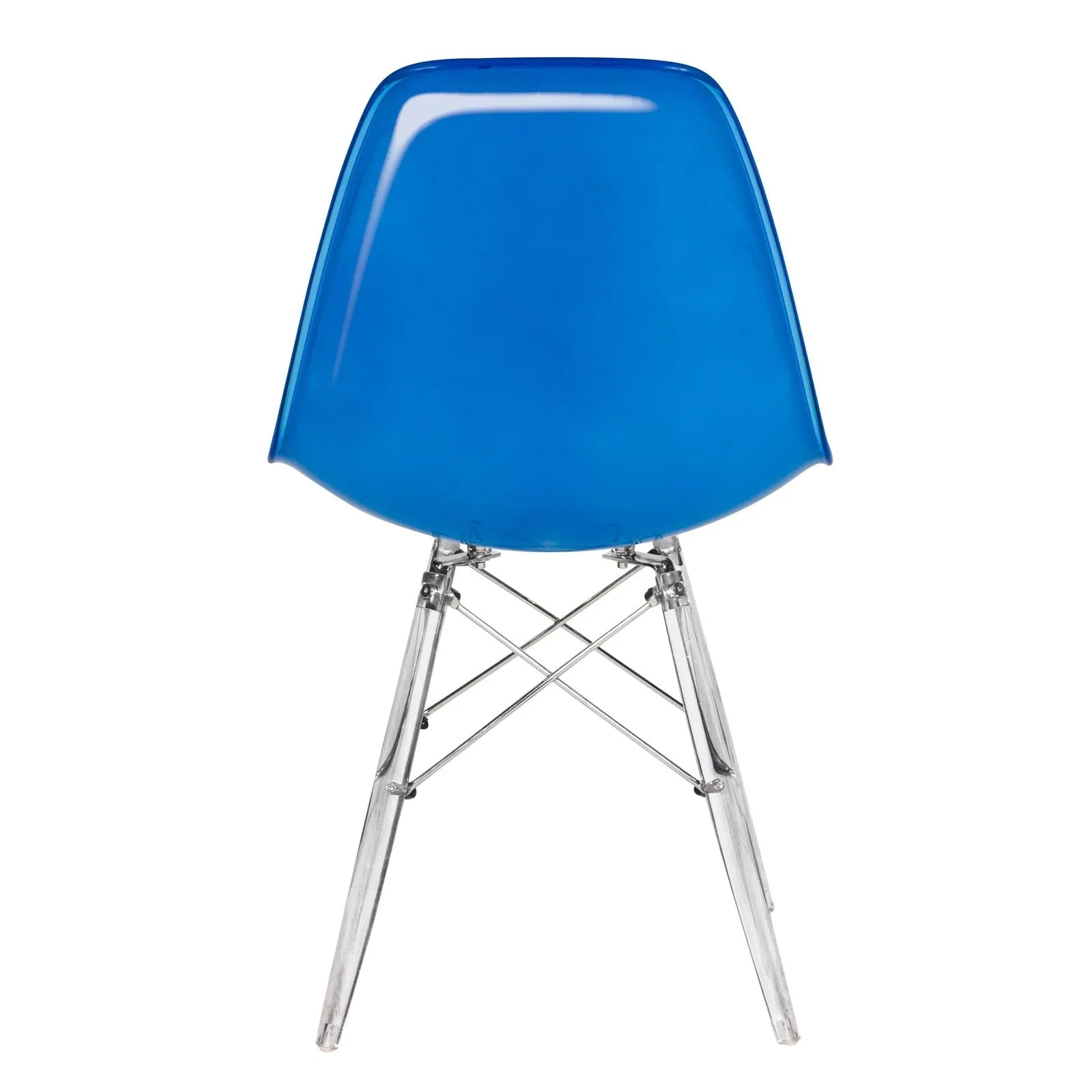 Dover Molded Side Chair with Acrylic Base, Set of 2