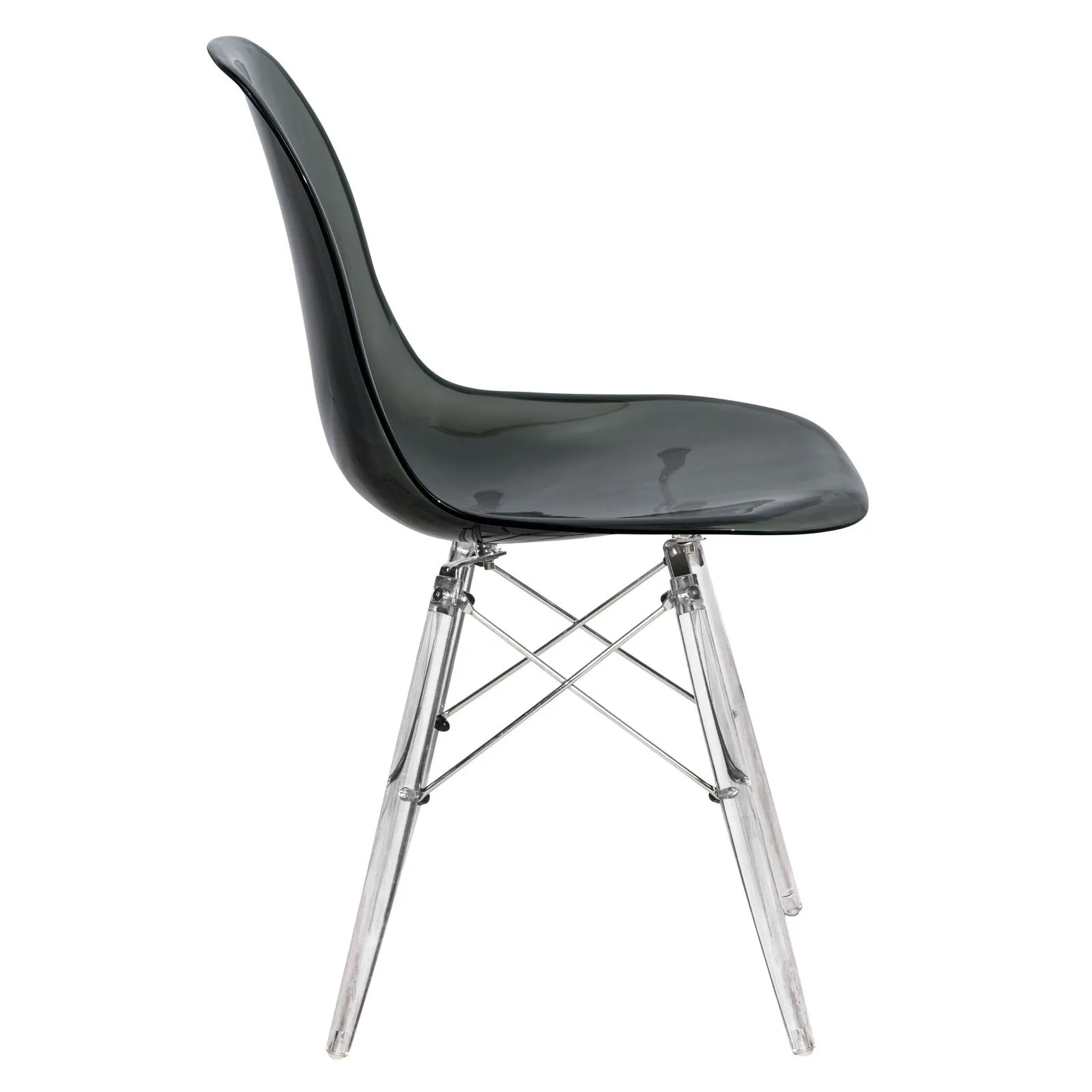 Dover Molded Side Chair with Acrylic Base, Set of 2