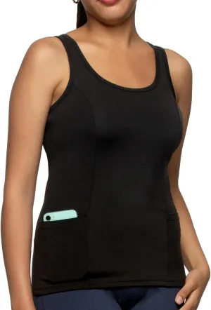 Felina Athletic Pocket Tank Top | Athleisure Top for Women