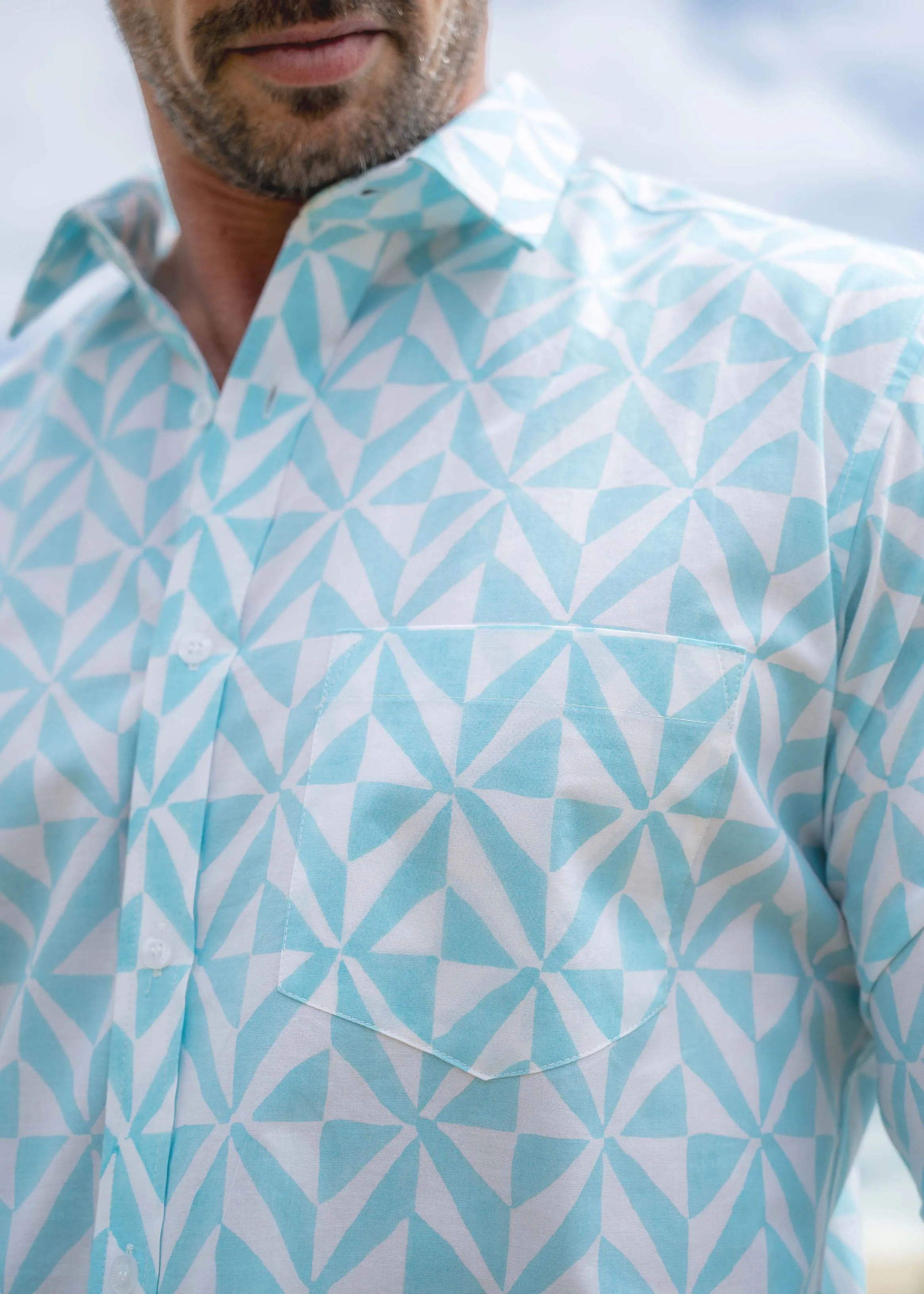 Frangipani Men's Shirts - Kaleidoscope