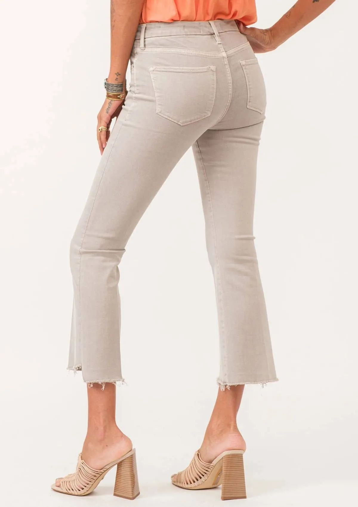 Jeanne Super High Rise Flare Jeans - Quartzite