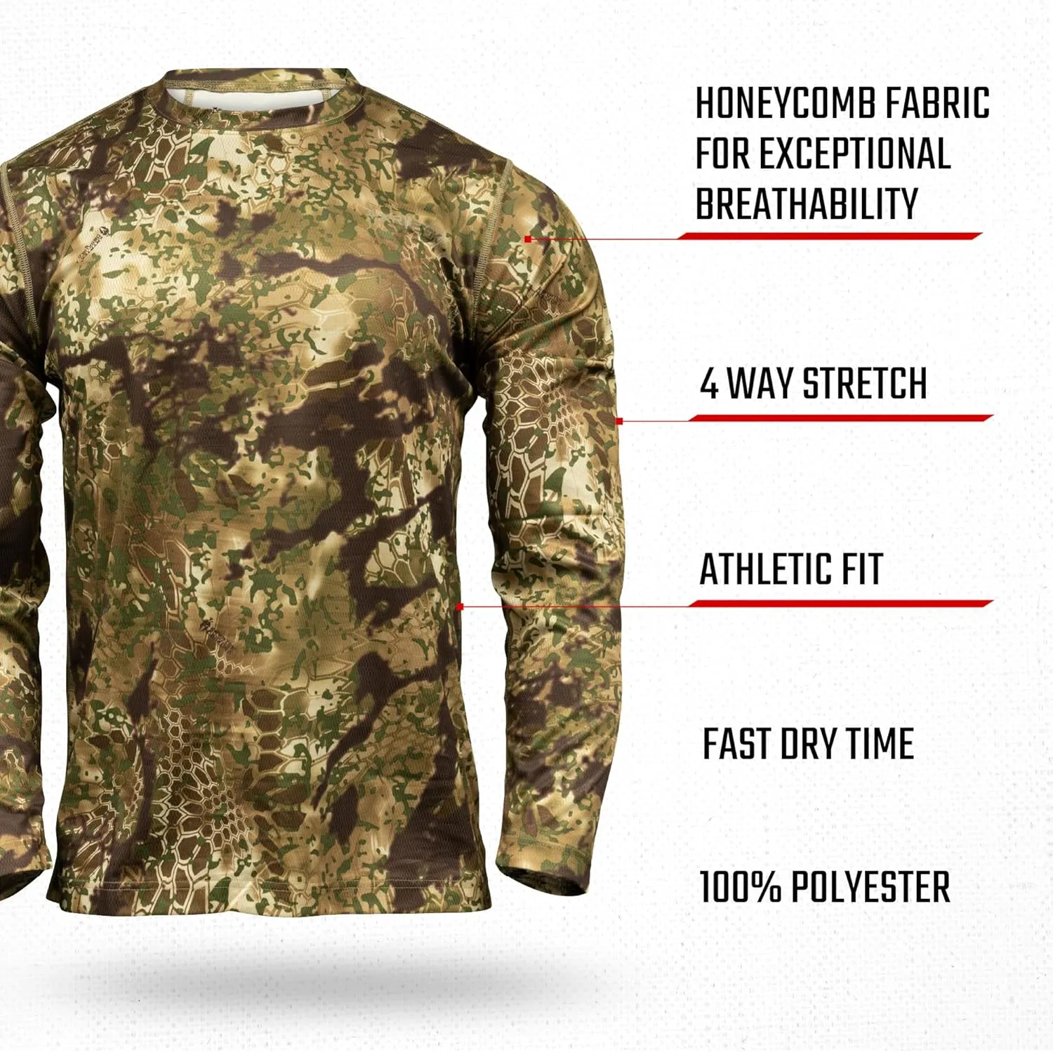 Kryptek Men's Hyperion Long Sleeve Crew