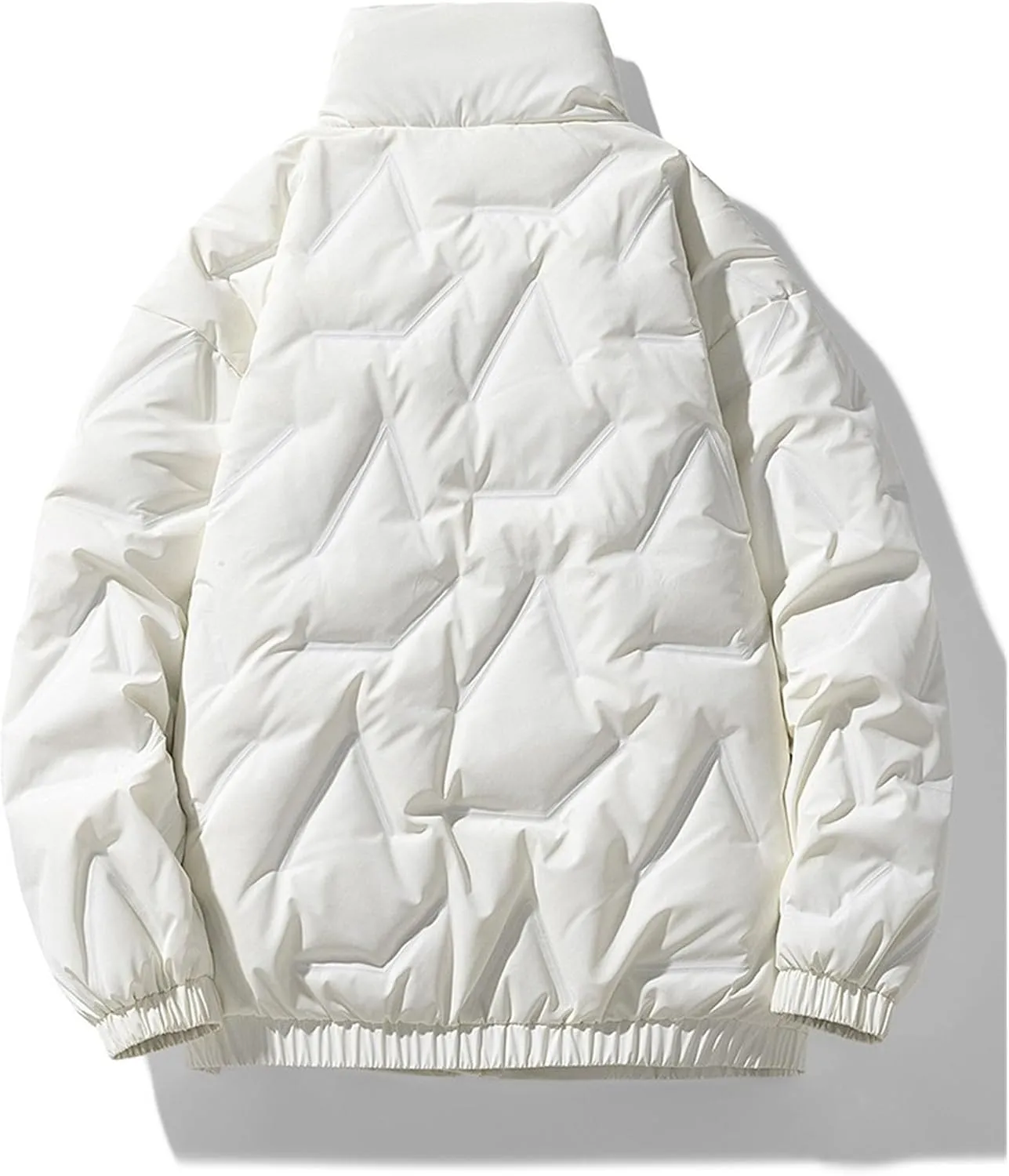 Maiyifu-GJ Men's Down Jacket Thickened Winter Quilted Puffer Jackets Lightweight Warm Windproof Padded Coat Windbreaker