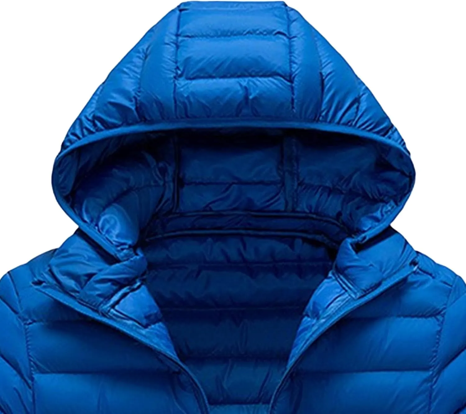 Maiyifu-GJ Men's Hooded Puffer Jacket Lightweight Windproof Warm Winter Down Jackets Thicken Quilted Padded Coats Windbreaker