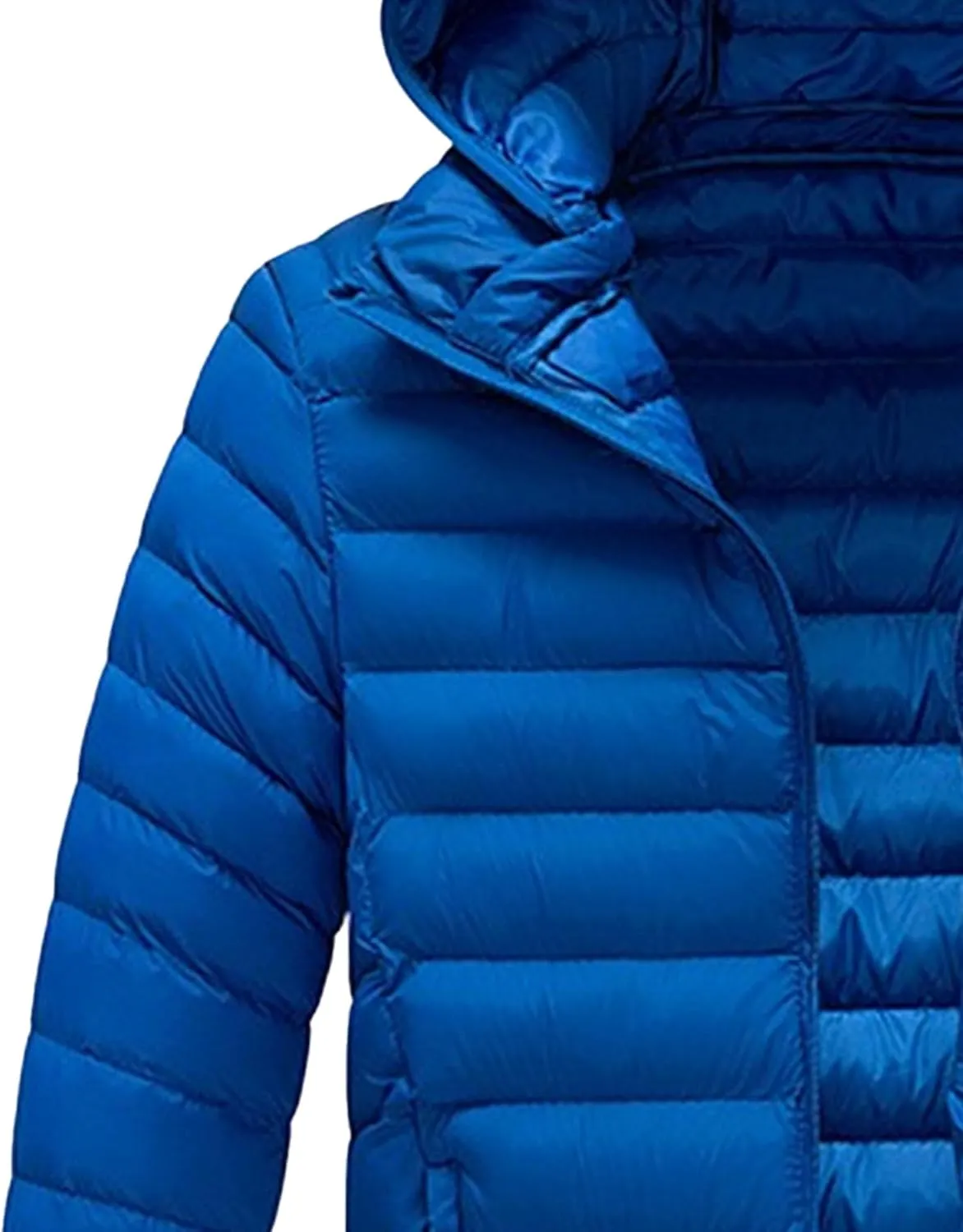 Maiyifu-GJ Men's Hooded Puffer Jacket Lightweight Windproof Warm Winter Down Jackets Thicken Quilted Padded Coats Windbreaker