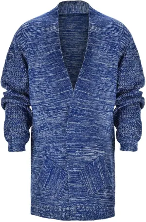 Men's Autumn Long Sleeved Mixed Color Knitted Pocket Cardigan Windbreaker Sweater Basics Sweater Men Men's Leather Jackets