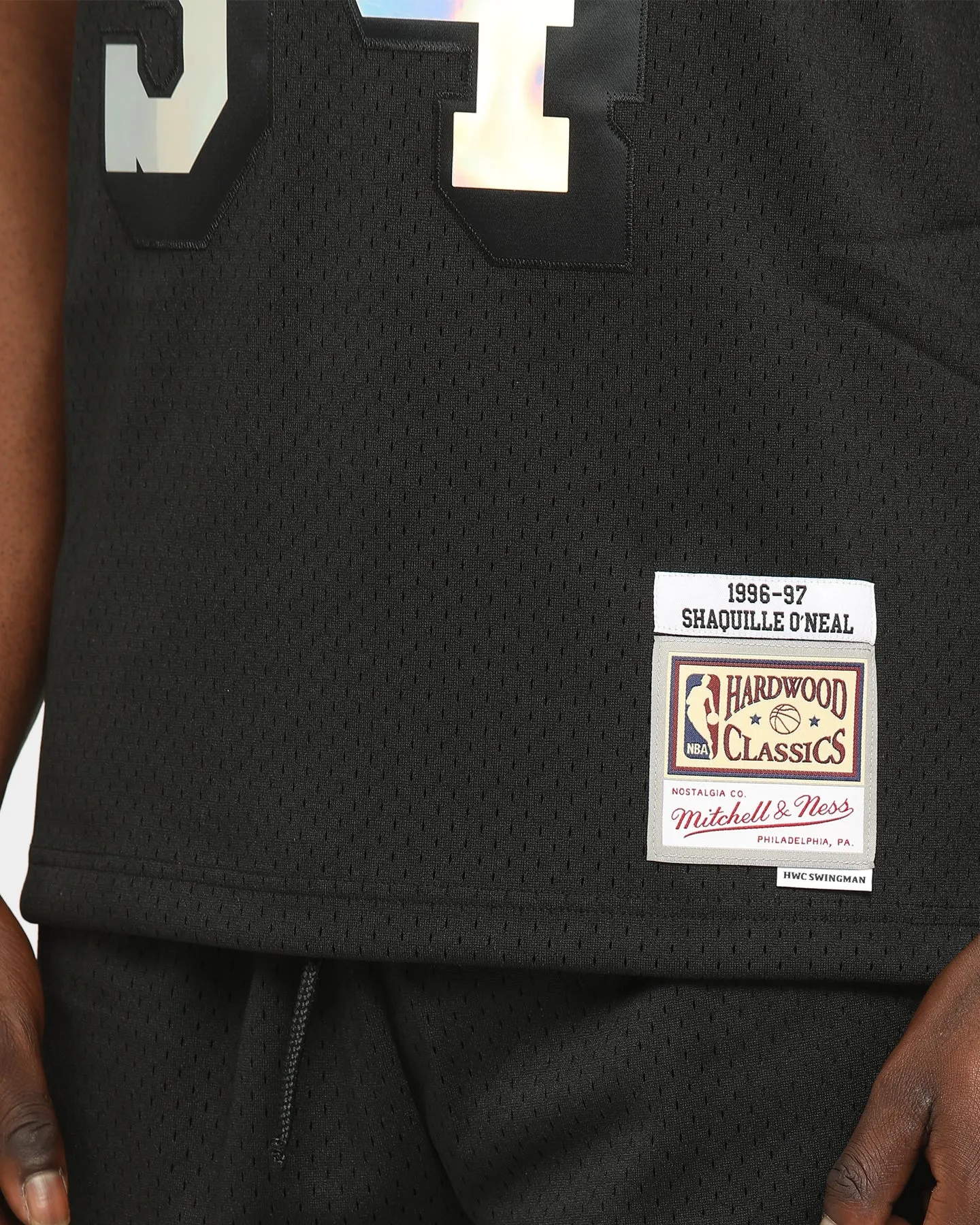 Mitchell & Ness Los Angeles Lakers Shaq #34 HWC Swingman Jersey Black/Iridescent