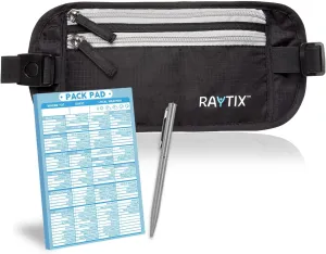 Money Belt For Travel Wallet Belt Passport Holder Travel Pouch to Protect You With RFID Transmissions Secure, Hidden