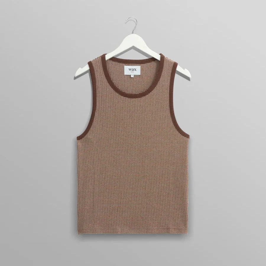 Montague Vest Mini Stripe Rib