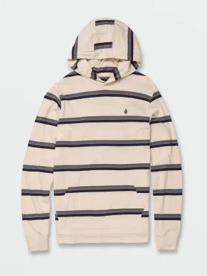 Outstoned Hooded Long Sleeve Shirt - Whitecap Grey