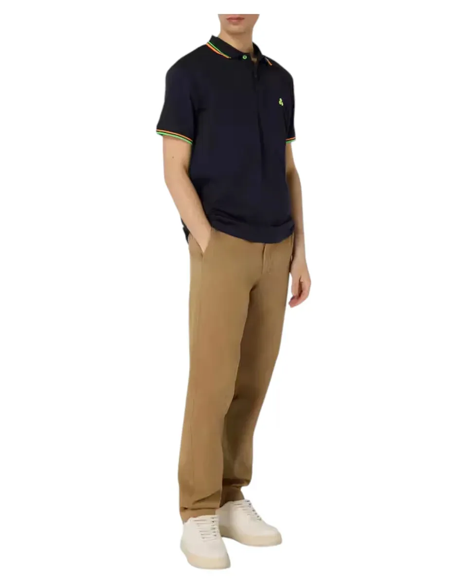 Polo in Piquet Stretch NEW SELANDINA STR 03 con Dettagli Fluo