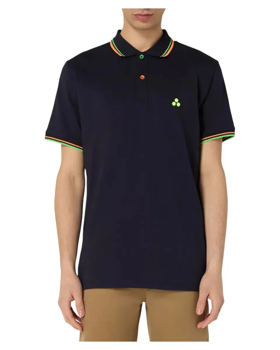 Polo in Piquet Stretch NEW SELANDINA STR 03 con Dettagli Fluo