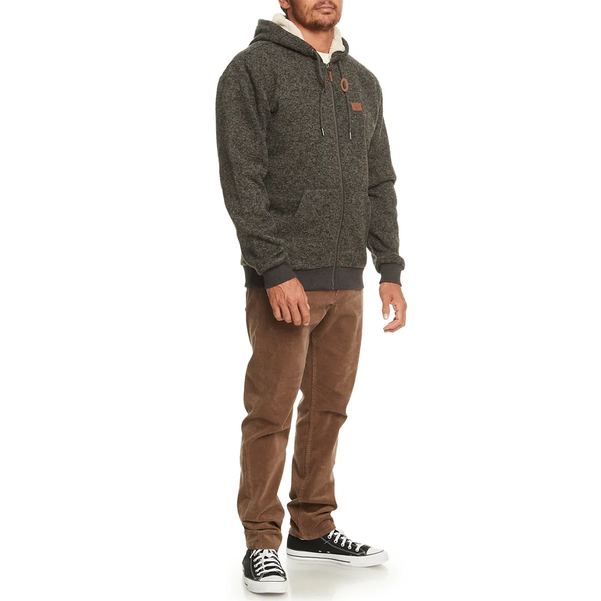 Quiksilver Keller Sherpa Zip-Up Hoodie