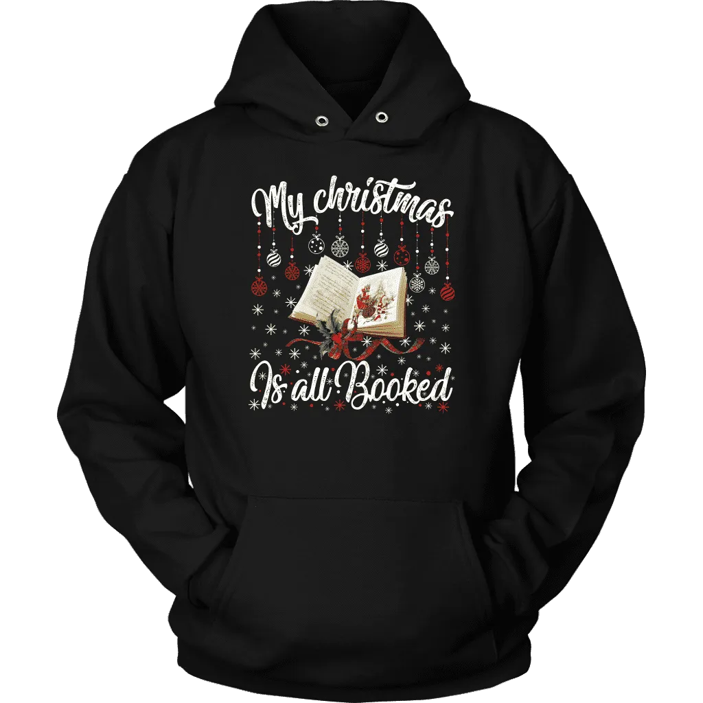 "My Christmas Is All Booked" Hoodie