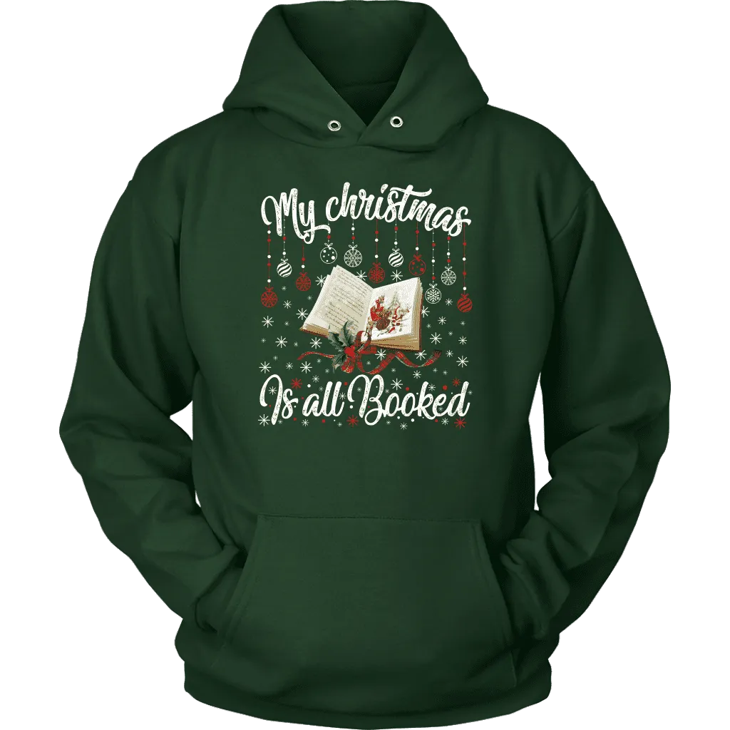 "My Christmas Is All Booked" Hoodie