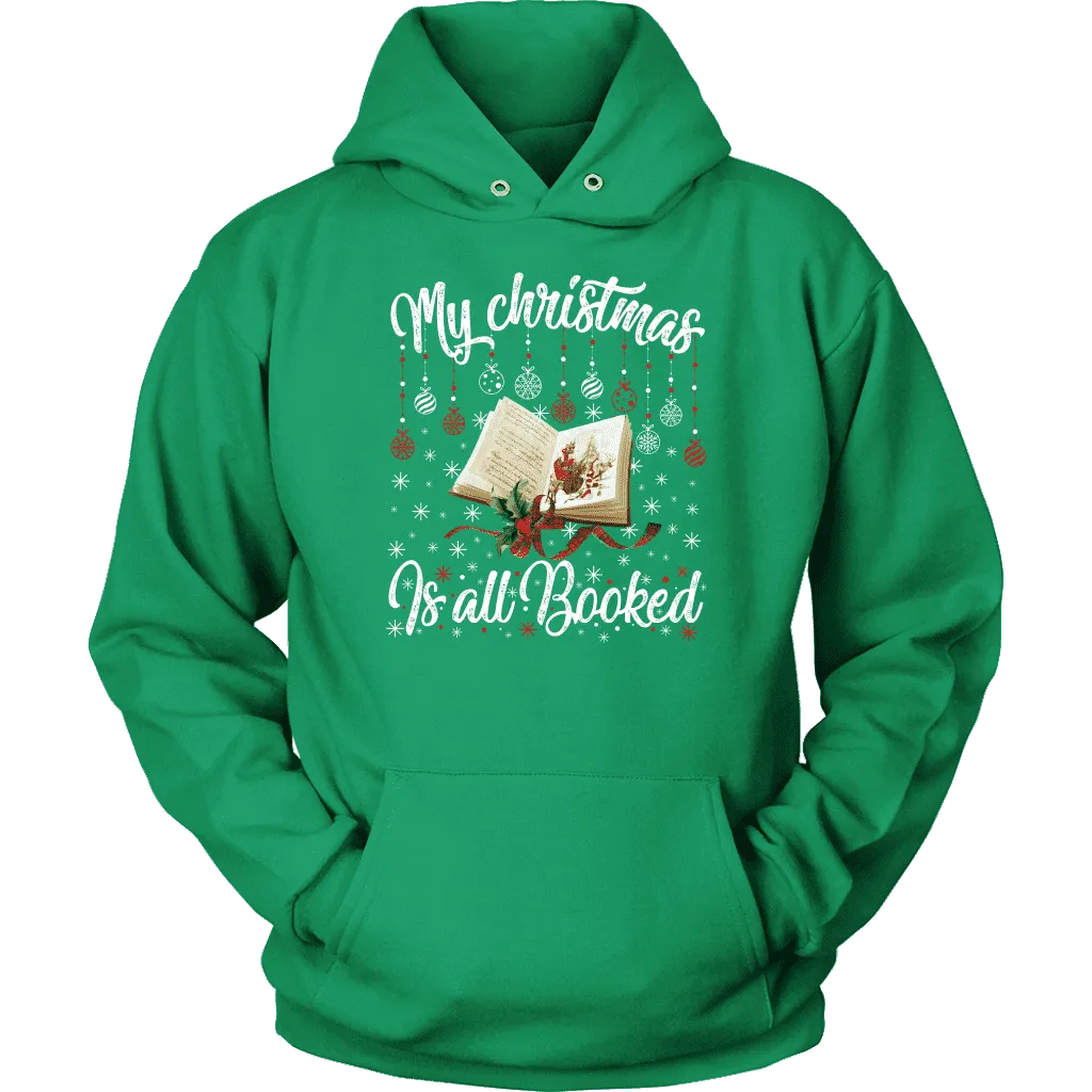"My Christmas Is All Booked" Hoodie