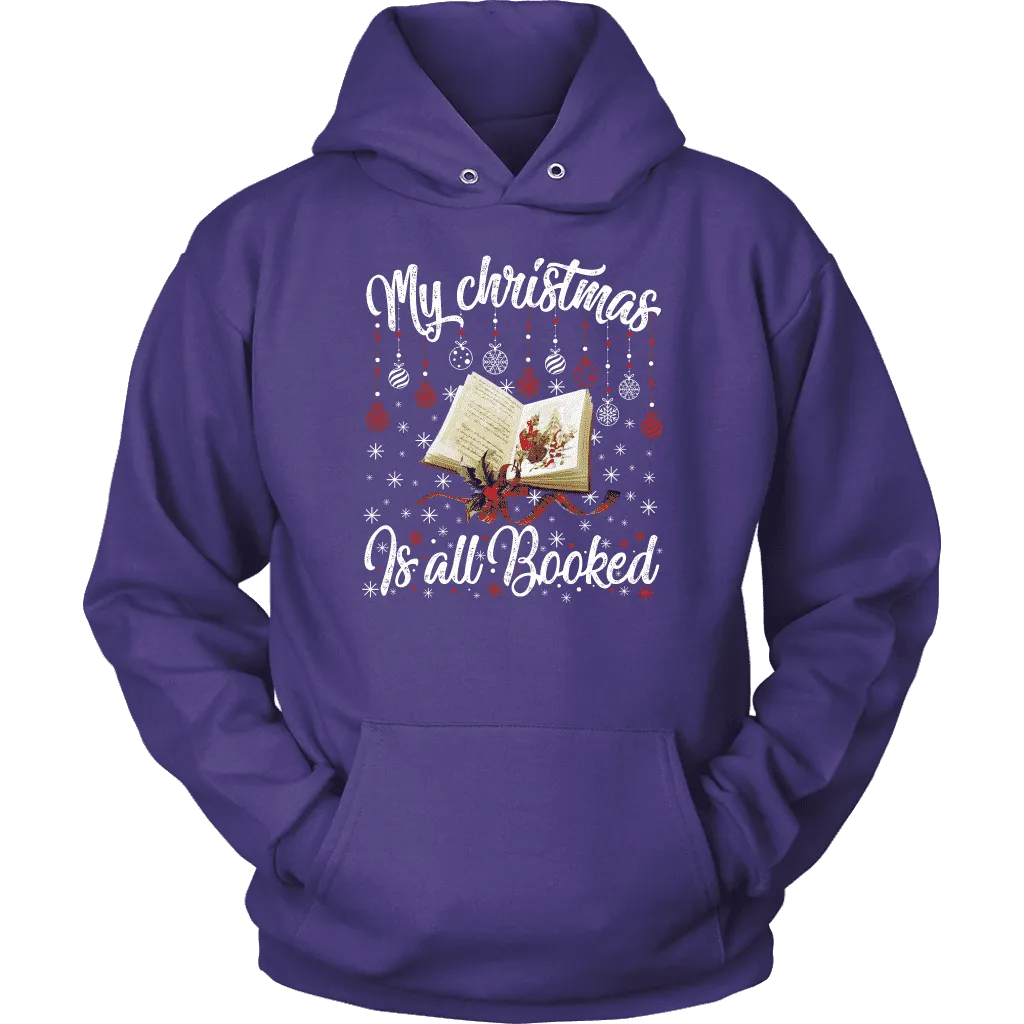"My Christmas Is All Booked" Hoodie