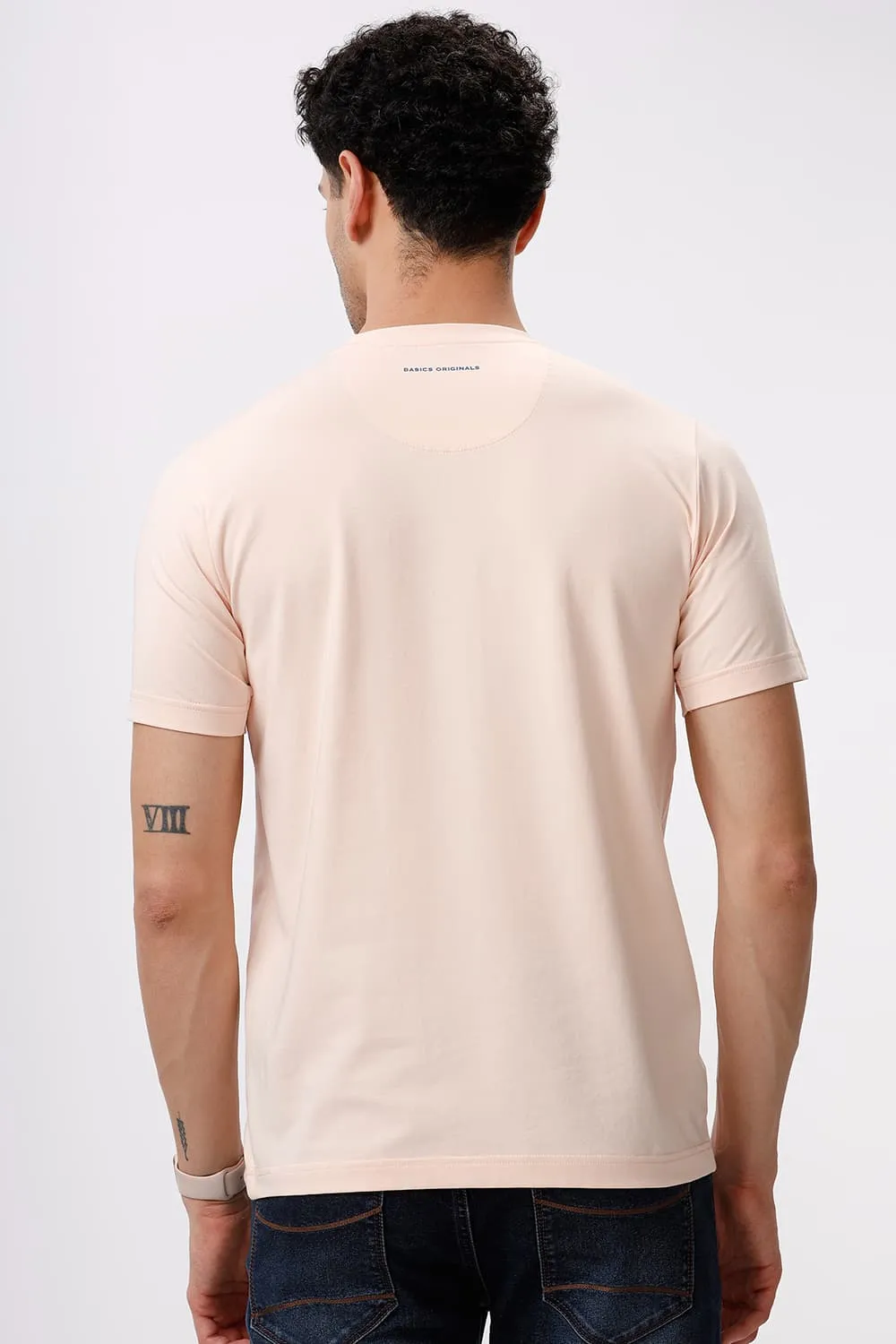 Regular Fit Cotton Stretch Crew T-Shirt