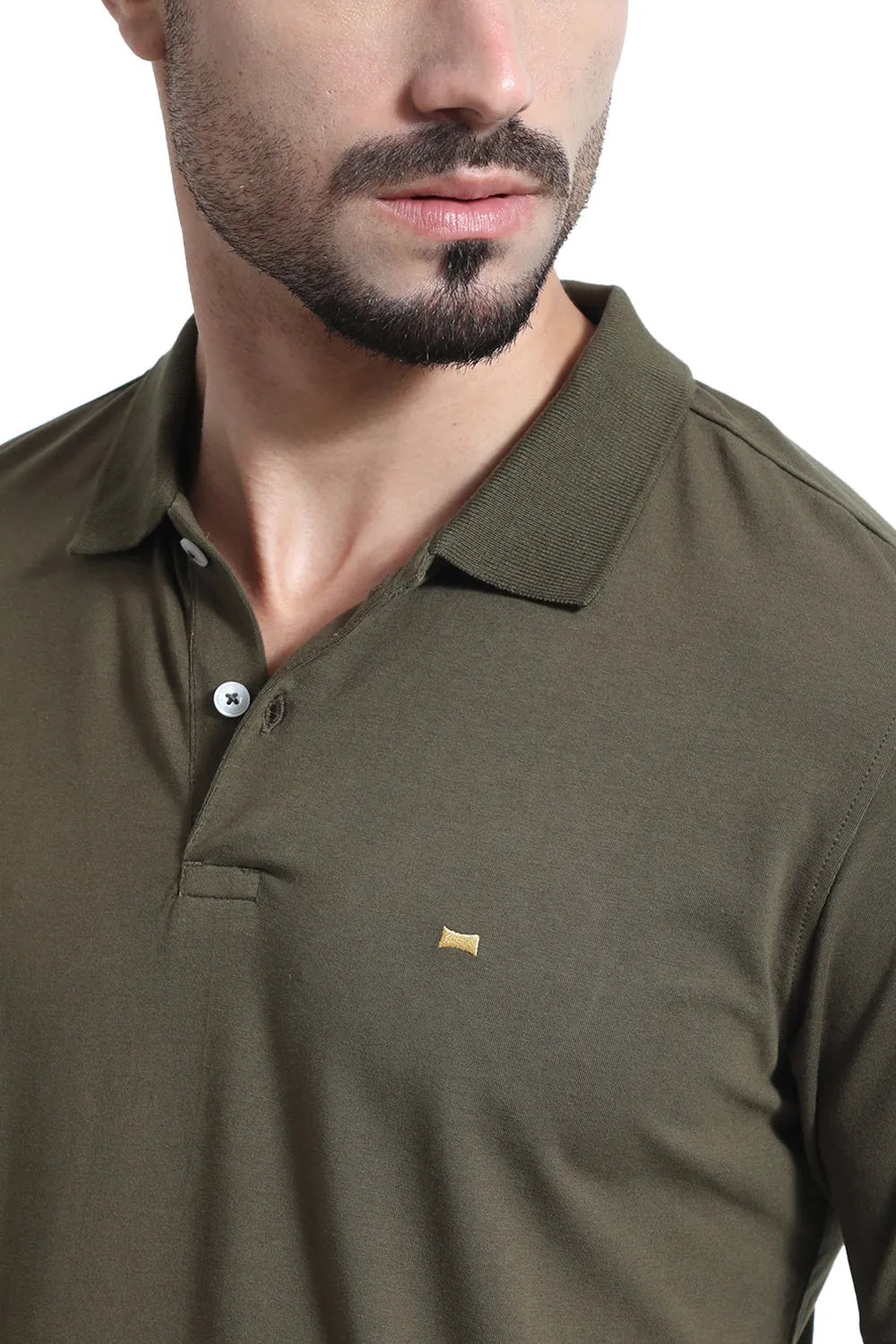 Regular Fit Cotton Stretch Polo T-Shirt
