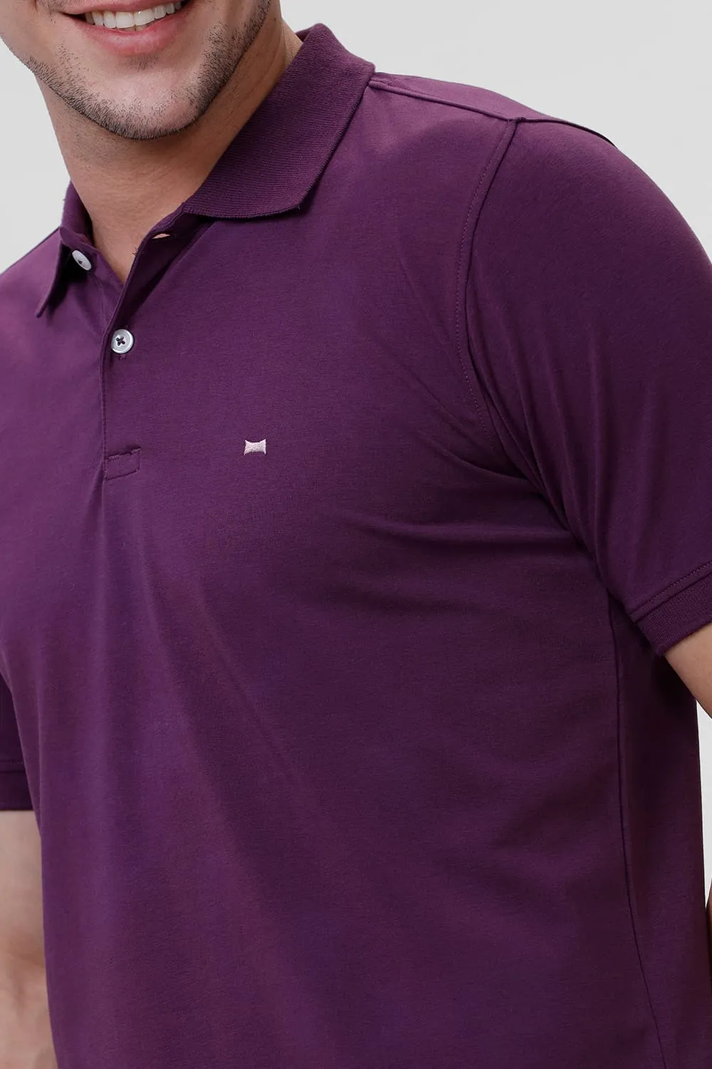 Regular Fit Cotton Stretch Polo T-Shirt
