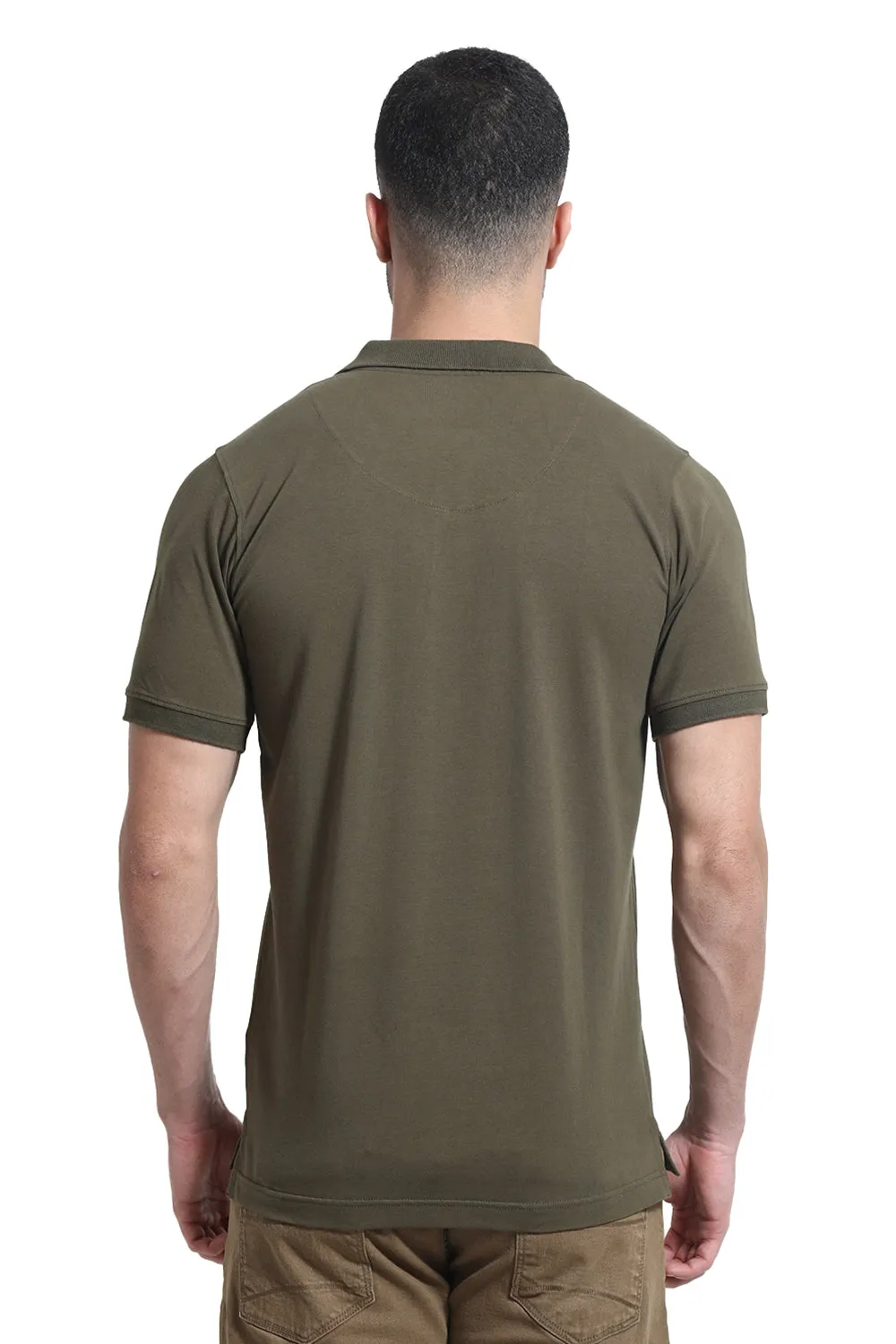 Regular Fit Cotton Stretch Polo T-Shirt