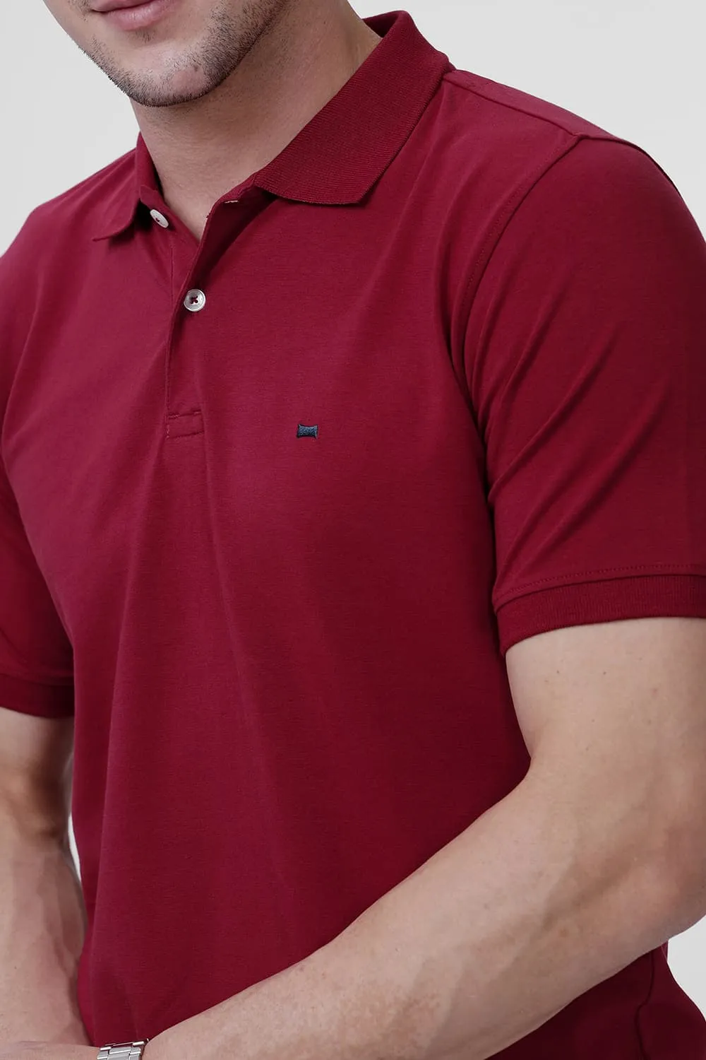 Regular Fit Cotton Stretch Polo T-Shirt