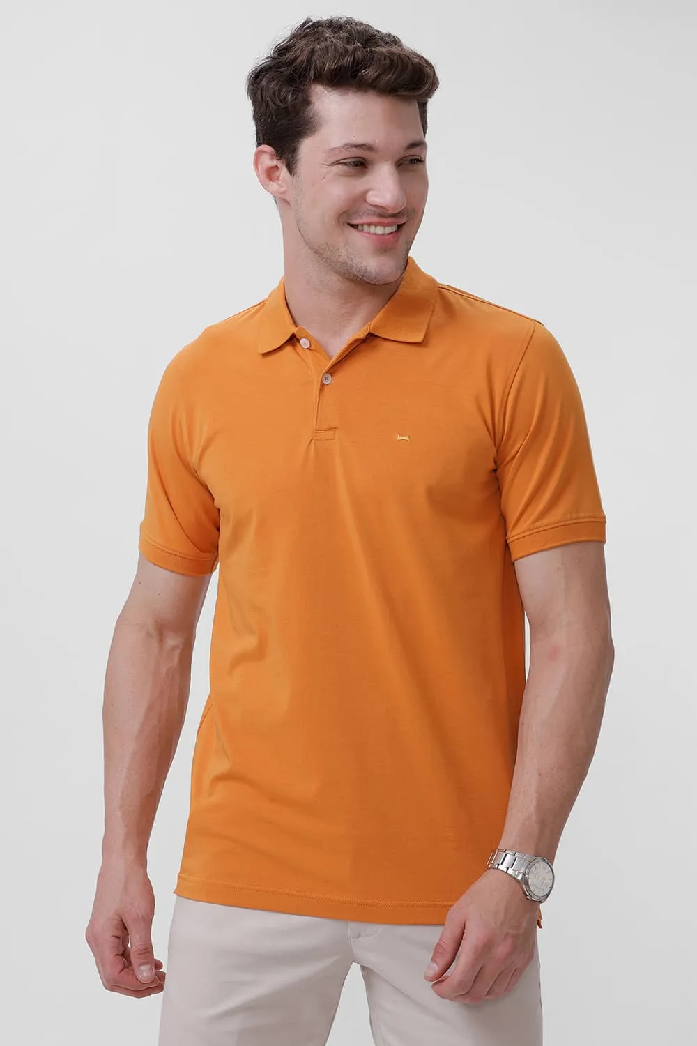 Regular Fit Cotton Stretch Polo T-Shirt