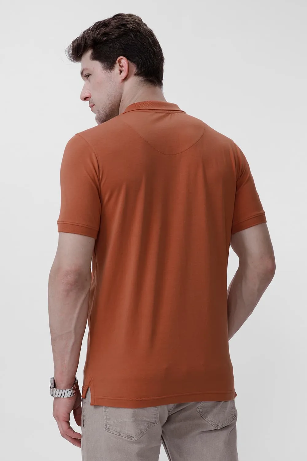 Regular Fit Cotton Stretch Polo T-Shirt