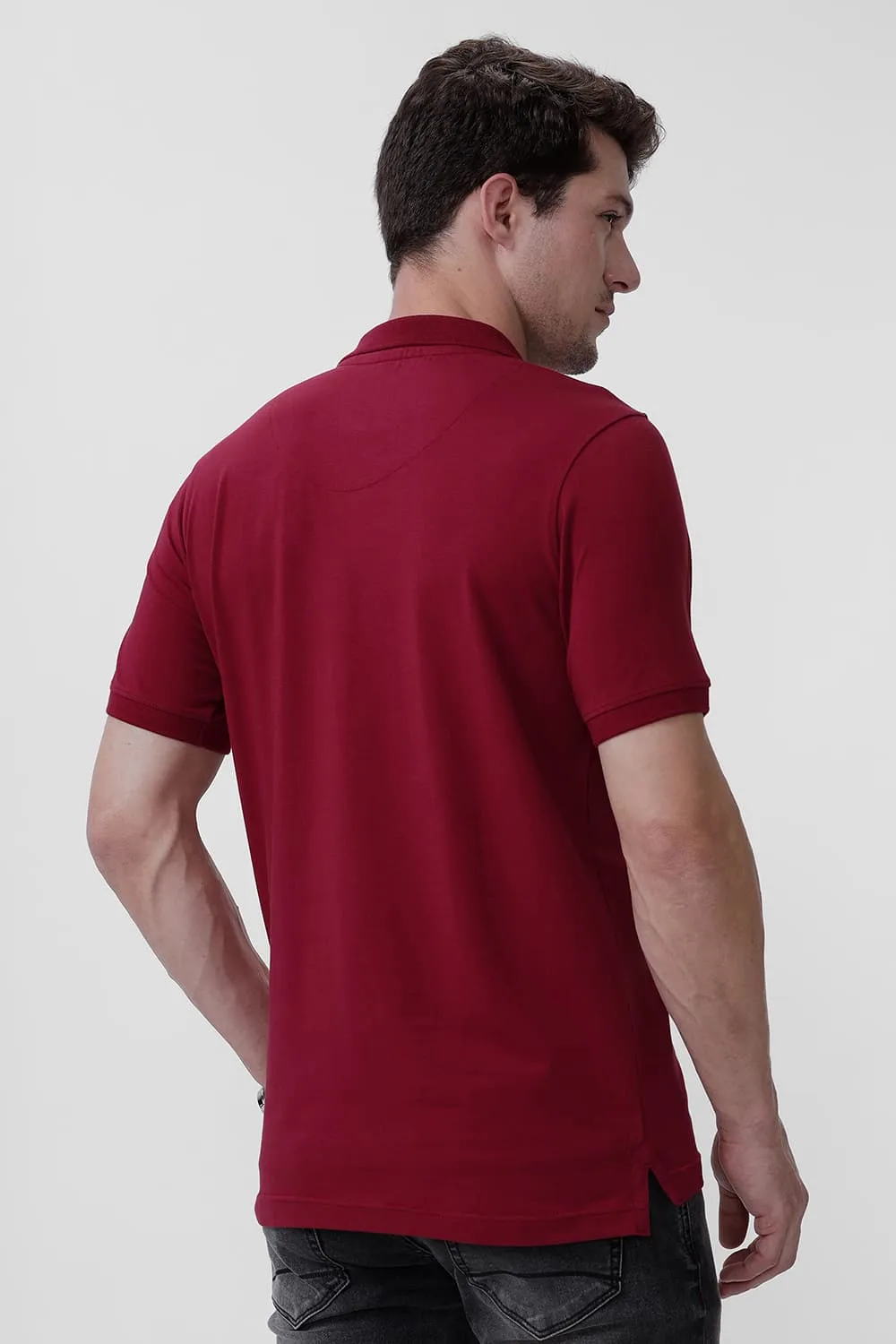 Regular Fit Cotton Stretch Polo T-Shirt