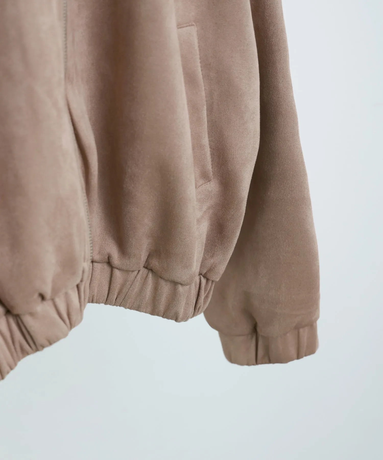 Suede Ponte Zip Blouson