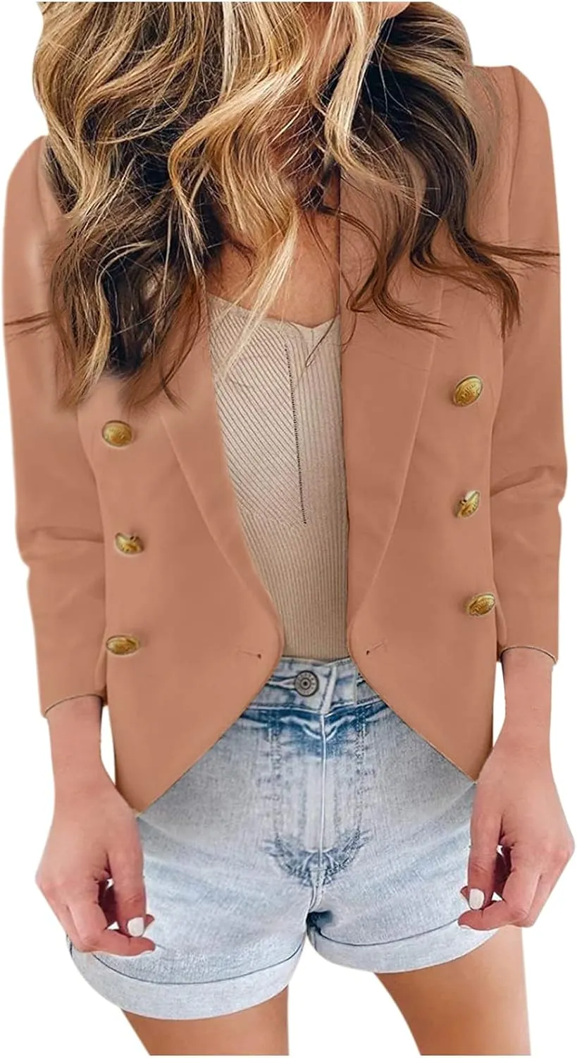 Tan Knitted Cardigan for Women Women Casual Jacket Coat Long Sleeve Open Front Jacket Slim Evening Cardigans for