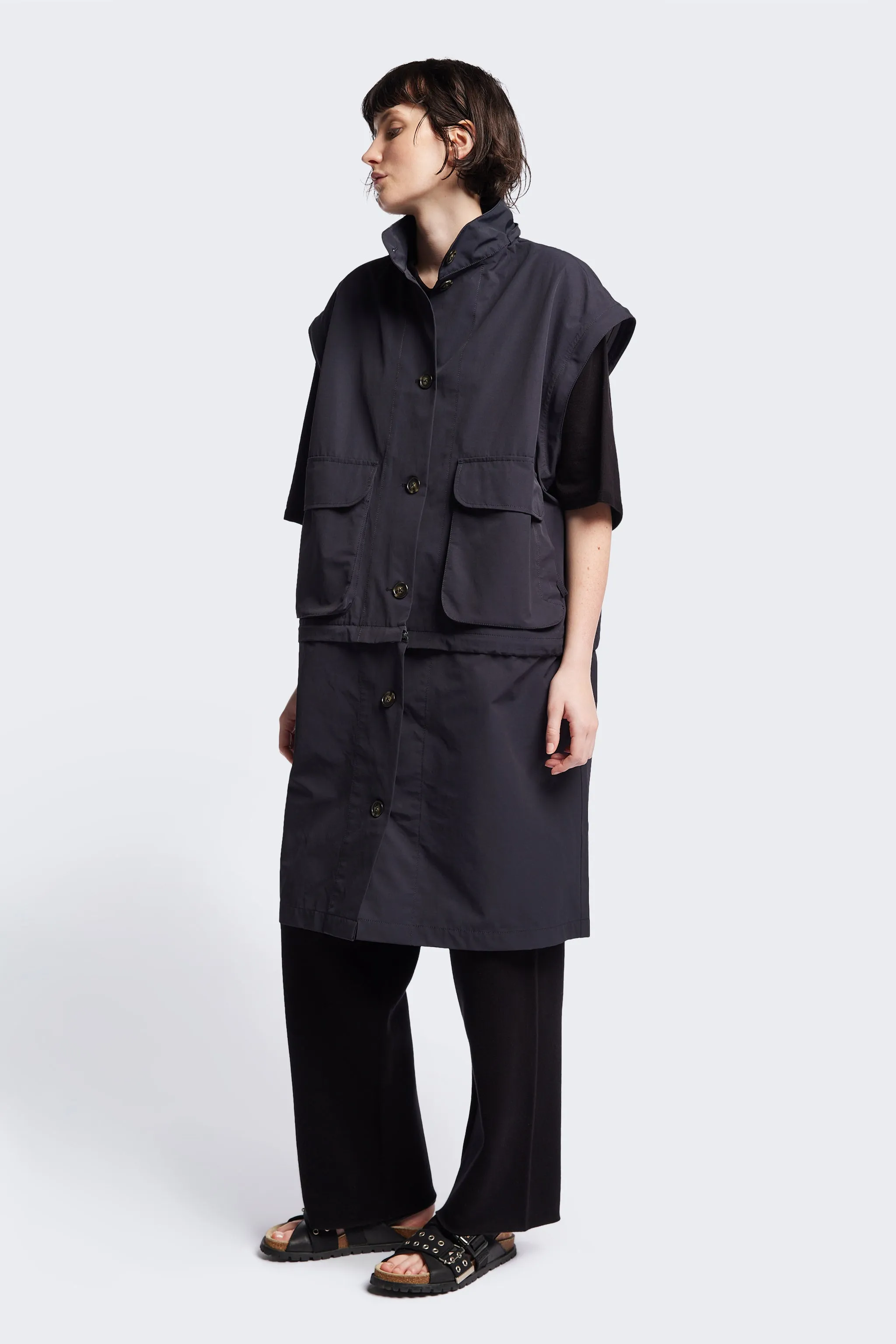 Vulcan Zip Coat Black