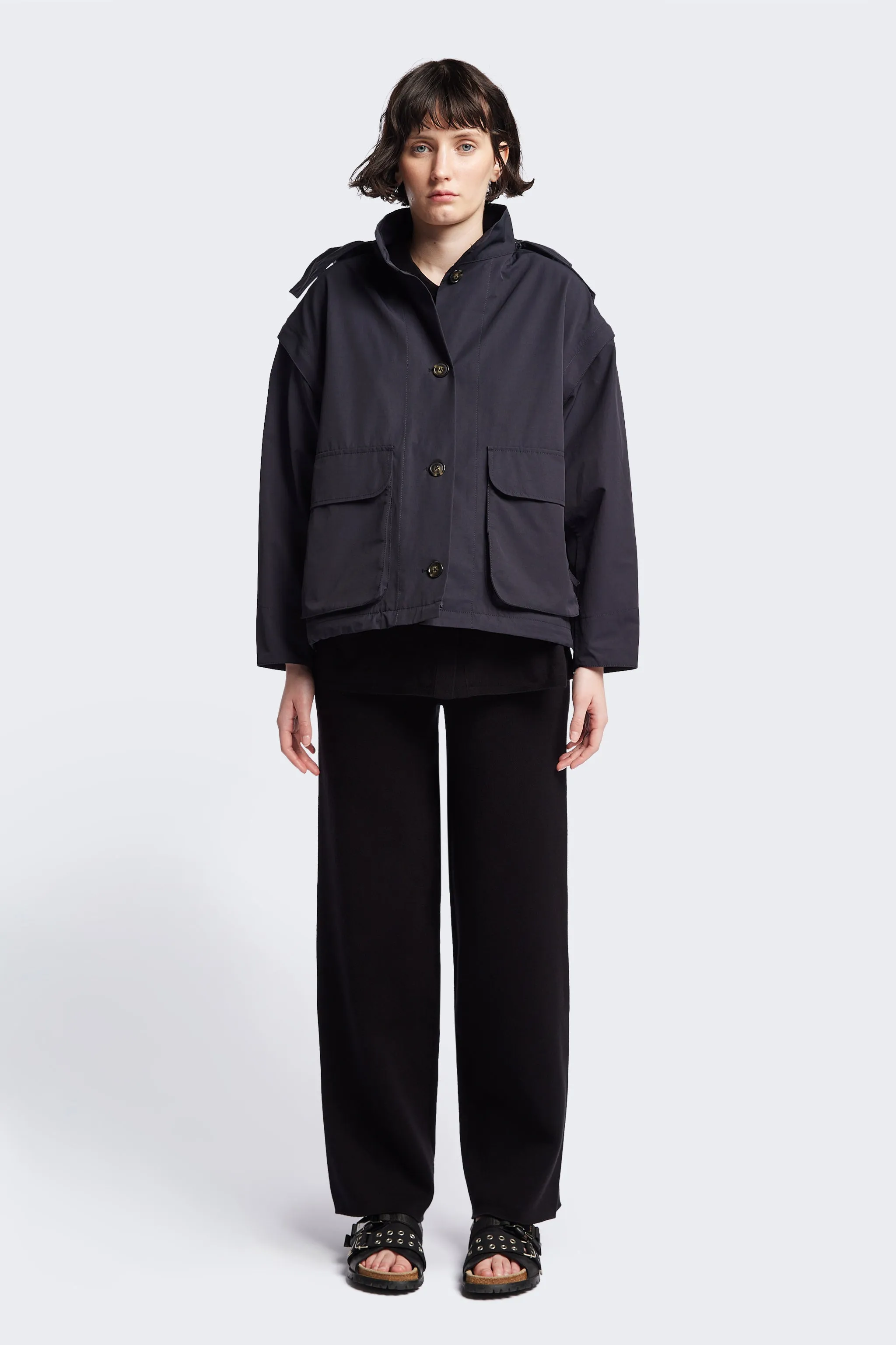 Vulcan Zip Coat Black