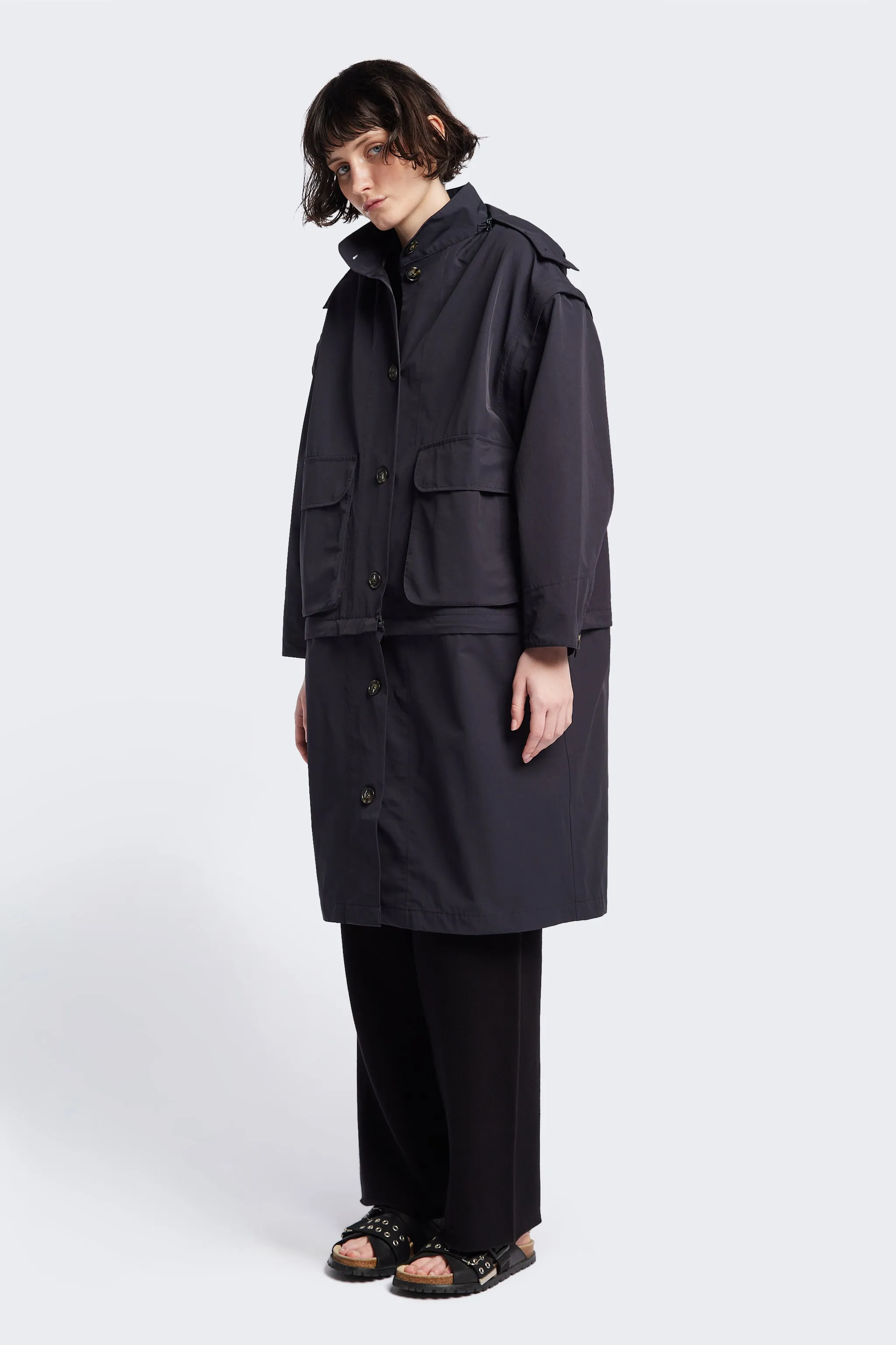 Vulcan Zip Coat Black