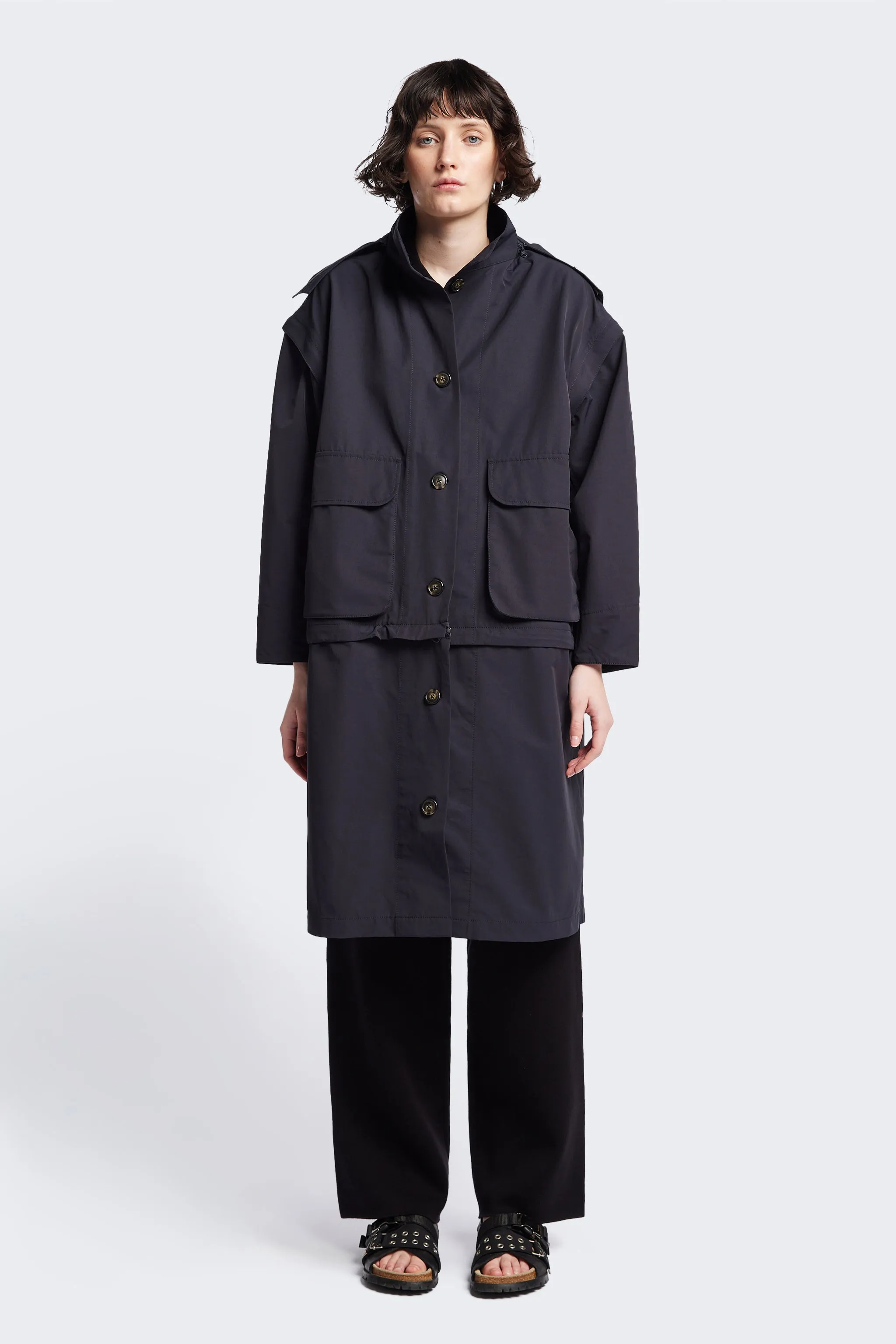 Vulcan Zip Coat Black