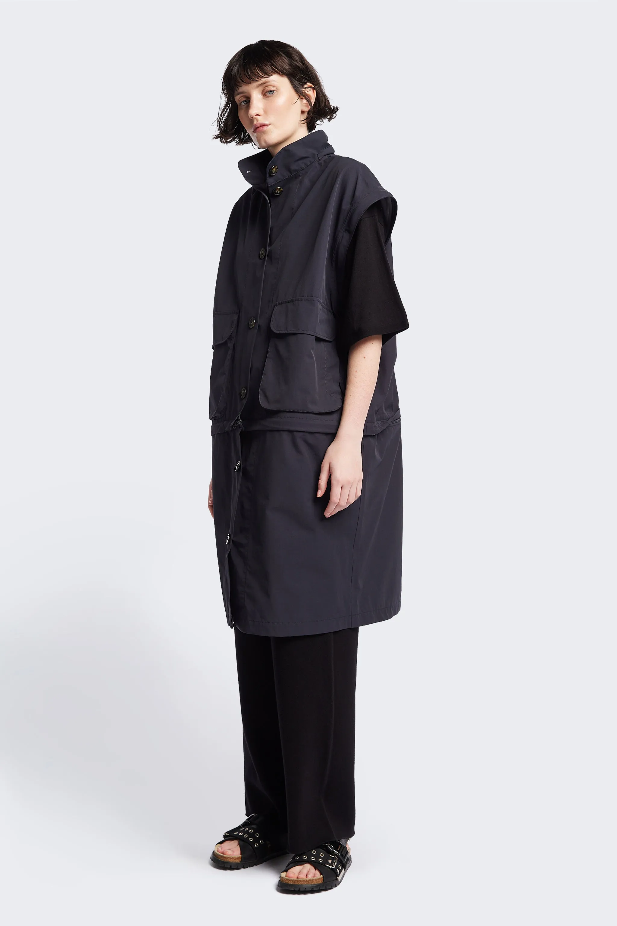 Vulcan Zip Coat Black